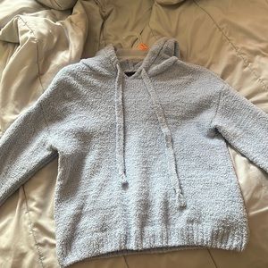 Blue Fluffy Hoodie